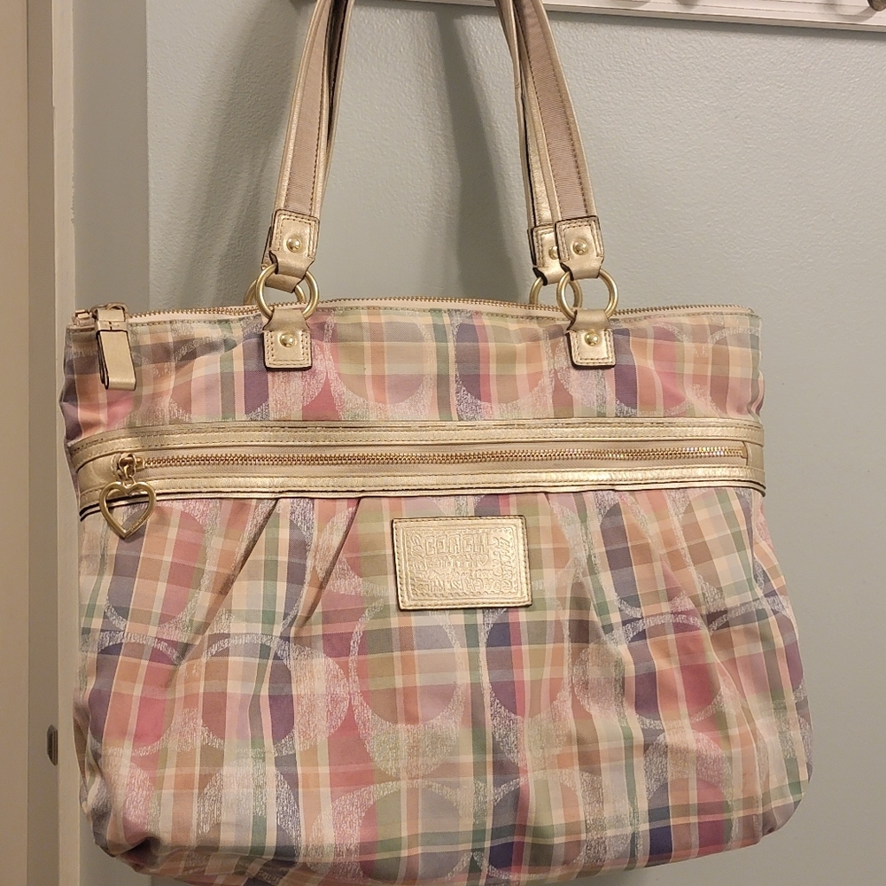 Coach Poppy Madras tote